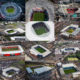 aerial photography, stadium, commission air